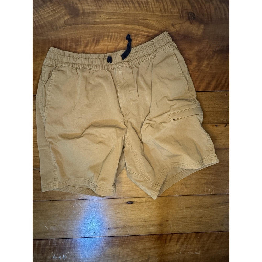 THE NORTH FACE Mens Belted Cargo Shorts Med Tan Khaki Lined Lightweight Hiking